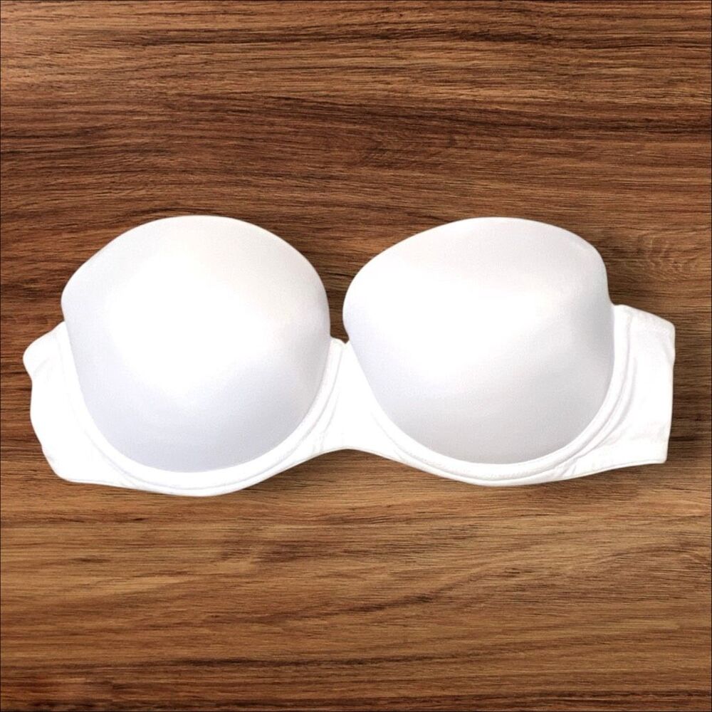 ☑️ PINK Victoria’s Secret White Convertible Padded Underwire Bra 34C
